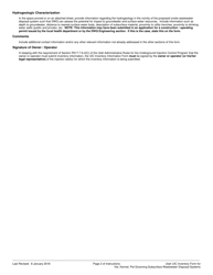 Utah Underground Injection Control Inventory Information Form for Veterinary, Kennel and Pet Grooming Subsurface Wastewater Disposal Systems - Utah, Page 5