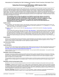 Subsurface Environmental Remediation (Ser) Injection Wells - Utah, Page 5