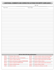 Swppp Compliance Inspection Form - Utah, Page 2