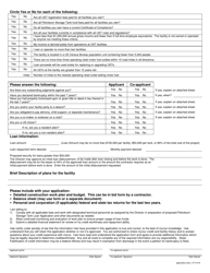 Petroleum Storage Tank Loan Program Loan Application - Utah, Page 2