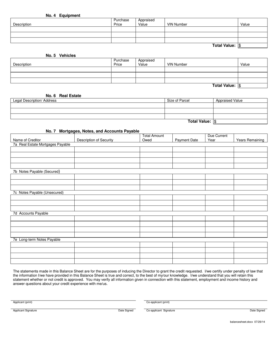 Petroleum Storage Tank Loan Program Loan Application - Utah, Page 4