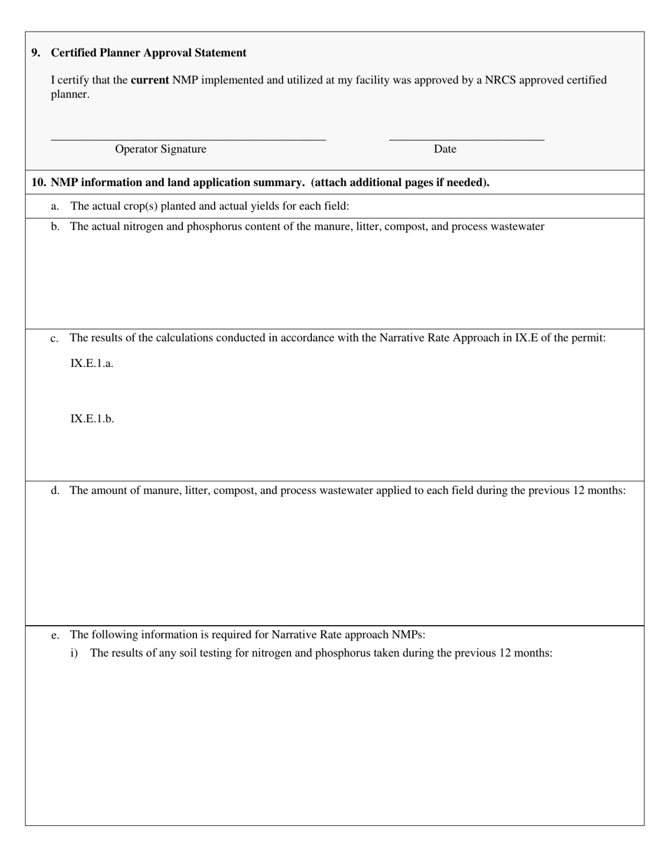 Updes Cafo General Permit Annual Report Form - Utah, Page 3