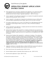Instructions for Title V Operating Permit Application - Utah, Page 4