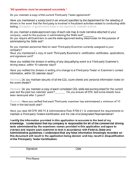 Form R708-21-4 Application for Third-Party Tester - Utah, Page 3