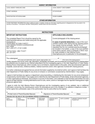 Utah Missing Person Clearinghouse Report Form/Waiver - Utah, Page 3
