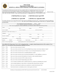 Renewal Application for Bail Bond Recovery License - Utah, Page 3