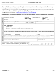 Document preview: Form SI7533D-646597 Short Term Disability Enrollment and Change Form - Utah