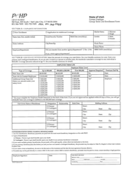 Exempt Employee Group Term Life Enrollment Form - Utah