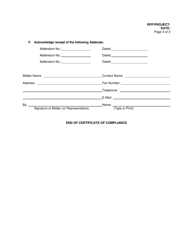 Certificate of Compliance - Vermont, Page 3
