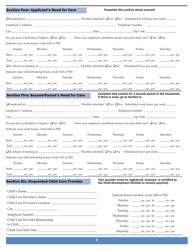 Application for Child Care Financial Assistance - Vermont, Page 3