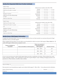 Application for Child Care Financial Assistance - Vermont, Page 4