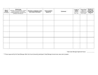 Form ESD643JOB Reach up Job Search Log Form - Vermont, Page 2
