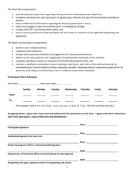 Form ESD625WA Reach up Work Site Placement Form - Vermont, Page 2