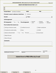 Prea Incident Forms - Vermont, Page 3