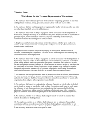 Document preview: Work Rules and Confidentiality Agreement Form - Vermont