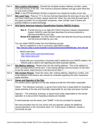 Instructions for Vt Hazardous Waste Handler Site Id Form - Vermont, Page 3