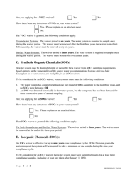 Phase II/V Monitoring Waiver Application Form - Vermont, Page 2