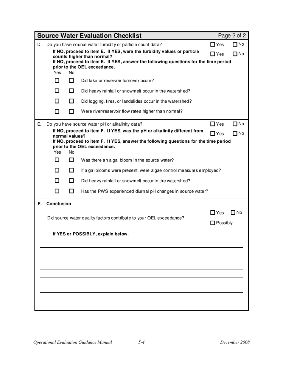 Disinfection Byproducts Operational Evaluation Report - Vermont, Page 3