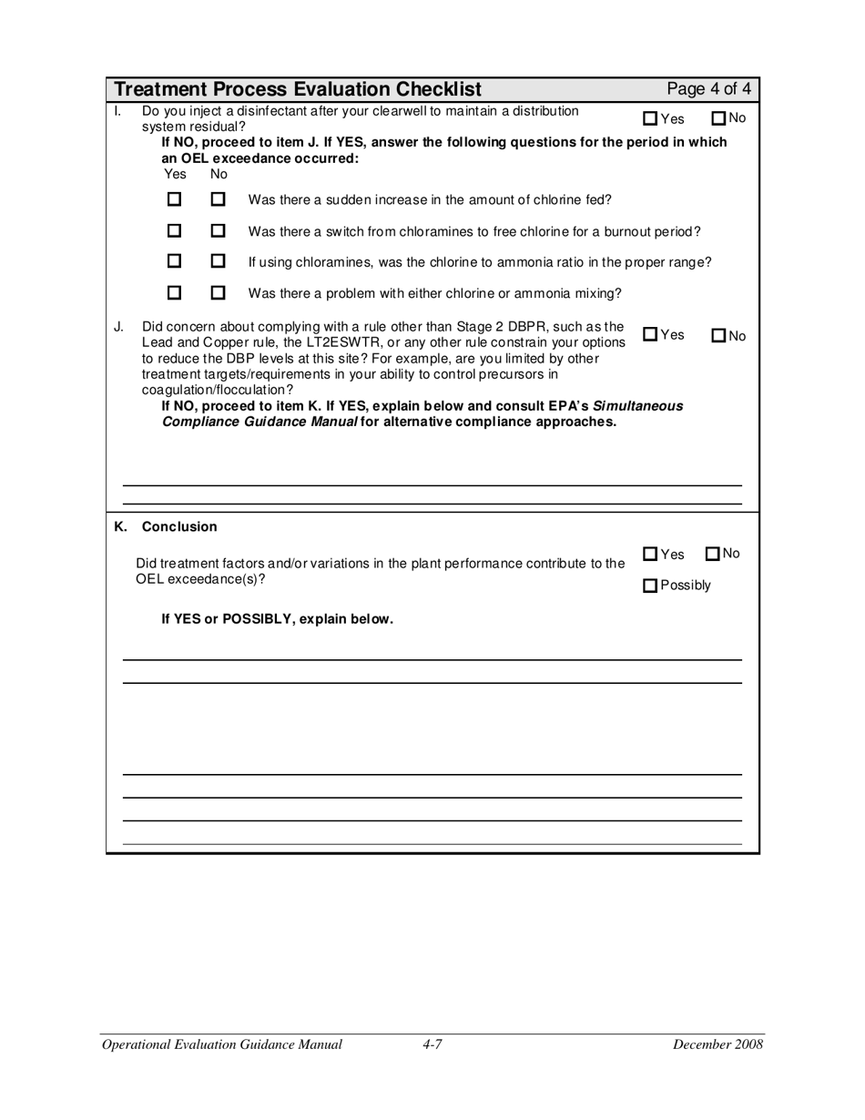 Disinfection Byproducts Operational Evaluation Report - Vermont, Page 7