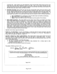 Bulk Water Hauling as an Emergency Source - Extended Periods of Time - Notification Form - Vermont, Page 3