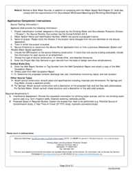 Public Source Water Permit Application Form - Vermont, Page 11