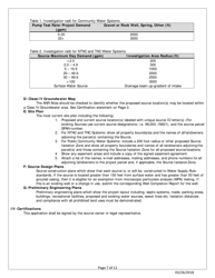 Public Source Water Permit Application Form - Vermont, Page 7