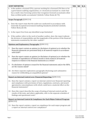 Form B5-M-004 Single Audit Review Checklist - Vermont, Page 2