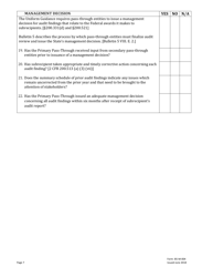 Form B5-M-004 Single Audit Review Checklist - Vermont, Page 7