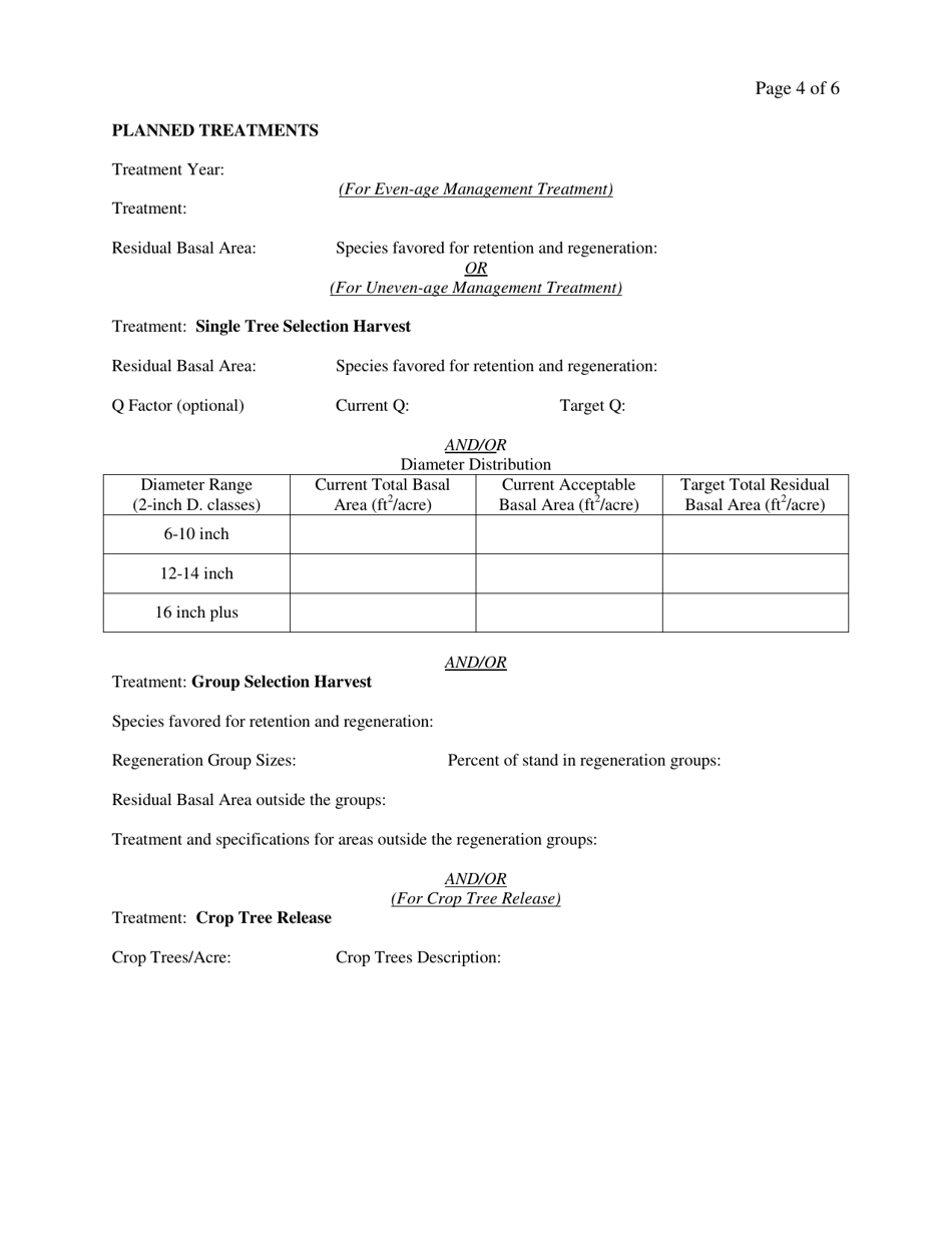 Vermont Forest Management Plan Fill Out, Sign Online and Download PDF