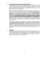 Application for Health and Dental Coverage for a Domestic Partner and the Dependent Children of a Domestic Partner - Vermont, Page 6