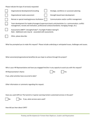 Consulting, Customized Facilitation and Training Services Request Form - Vermont, Page 2
