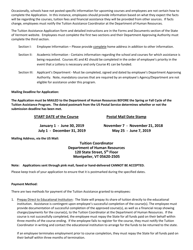 Tuition Assistance Application Form - Vermont, Page 3