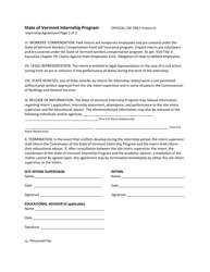 Internship Agreement - Vermont, Page 2