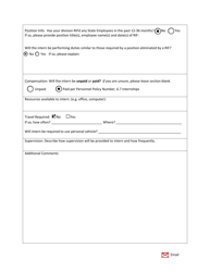 Internship Proposal Development Form - Vermont, Page 2