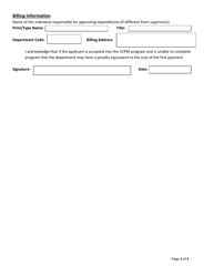 Vermont Certified Public Manager Program Application Form - Vermont, Page 4