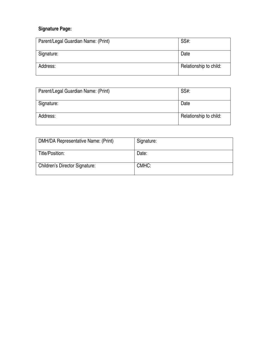 Out of Home Child Placement Agreement - Vermont, Page 3