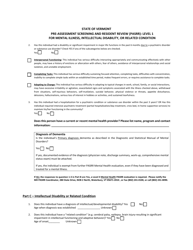 Pre-assessment Screening and Resident Review (Pasrr): Level 1 for Mental Illness, Intellectual Disability, or Related Condition - Vermont, Page 2
