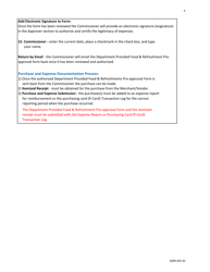 Form ADM-200-30 Department Provided Food &amp; Refreshment Pre-approval Form - Vermont, Page 4