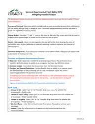 Form ADM-200-20 Emergency Purchase Form - Vermont, Page 2