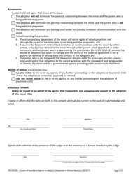 Form 700-00139B Consent of Guardian or Agency to Adoption (Stepparent or Partner Adoption) - Vermont, Page 2