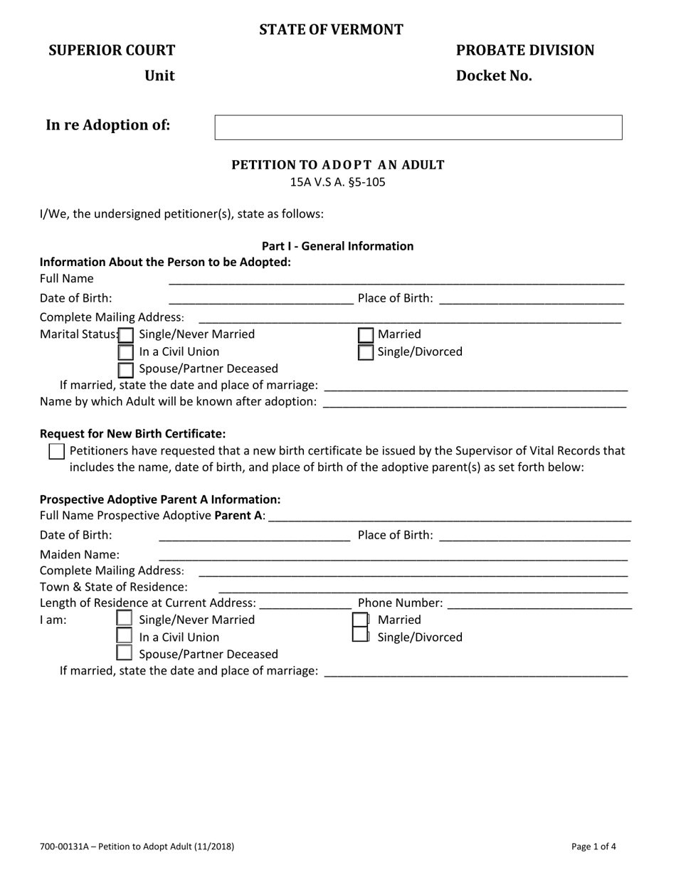 Form 700-00131A - Fill Out, Sign Online and Download Fillable PDF ...