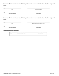 Form 700-00131A Petition to Adopt an Adult - Vermont, Page 4
