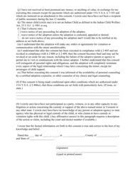 Form PC139G Consent to Adoption - Vermont, Page 3