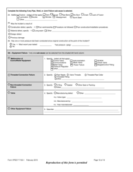 Form VPSD F7100.1 Incident Report - Gas Distribution System - Vermont, Page 15