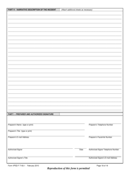 Form VPSD F7100.1 Incident Report - Gas Distribution System - Vermont, Page 17