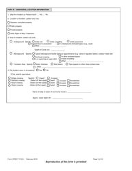 Form VPSD F7100.1 Incident Report - Gas Distribution System - Vermont, Page 3