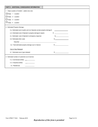 Form VPSD F7100.1 Incident Report - Gas Distribution System - Vermont, Page 5