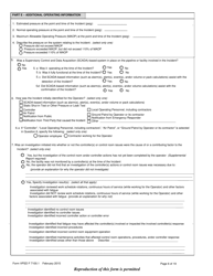 Form VPSD F7100.1 Incident Report - Gas Distribution System - Vermont, Page 6