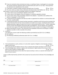 Form 700-00128 Relinquishment of Minor to Agency for Adoption - Vermont, Page 3