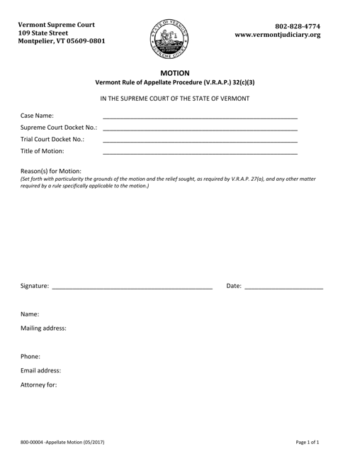 Form 800-00004  Printable Pdf